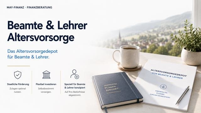 Heller Schreibtisch am Fenster mit Notizbuch und Unterlagen, Blick ins Grüne