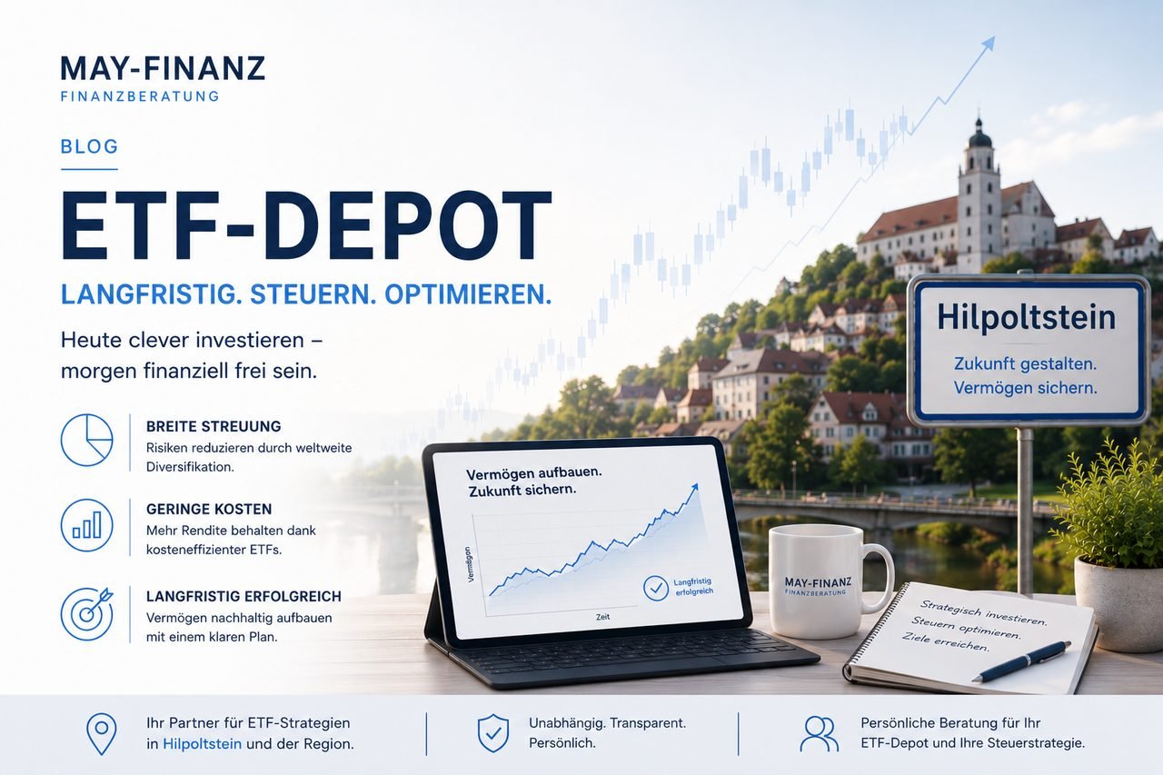 ETF-Depot langfristig steuern – Rebalancing, Steuern und Entnahme bei May-Finanz in Hilpoltstein