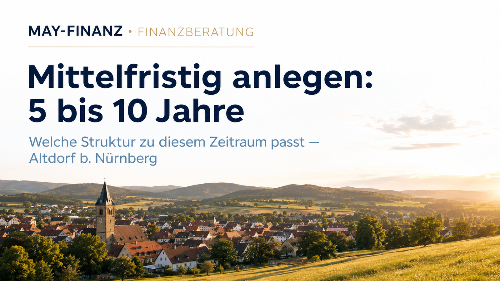 Mittelfristig anlegen über fünf bis zehn Jahre — Beratung in Altdorf
